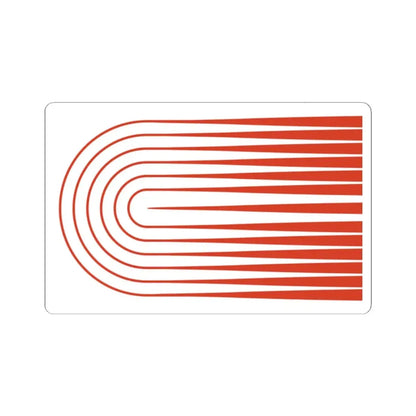 Proposed flag of Cambridge Massachusetts 1976 (United States) STICKER Vinyl Kiss-Cut Decal 2 Inch White - The Sticker Space