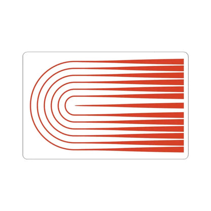 Proposed flag of Cambridge Massachusetts 1976 (United States) STICKER Vinyl Kiss-Cut Decal 3 Inch White - The Sticker Space