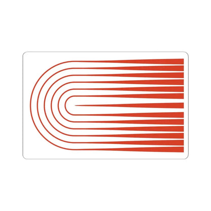 Proposed flag of Cambridge Massachusetts 1976 (United States) STICKER Vinyl Kiss-Cut Decal 4 Inch White - The Sticker Space