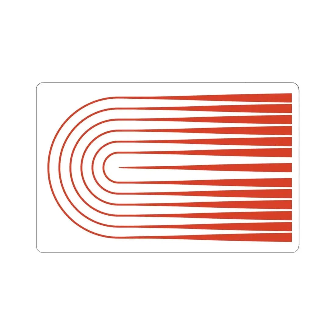 Proposed flag of Cambridge Massachusetts 1976 (United States) STICKER Vinyl Kiss-Cut Decal 6 Inch White - The Sticker Space