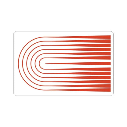 Proposed flag of Cambridge Massachusetts 1976 (United States) STICKER Vinyl Kiss-Cut Decal 6 Inch White - The Sticker Space