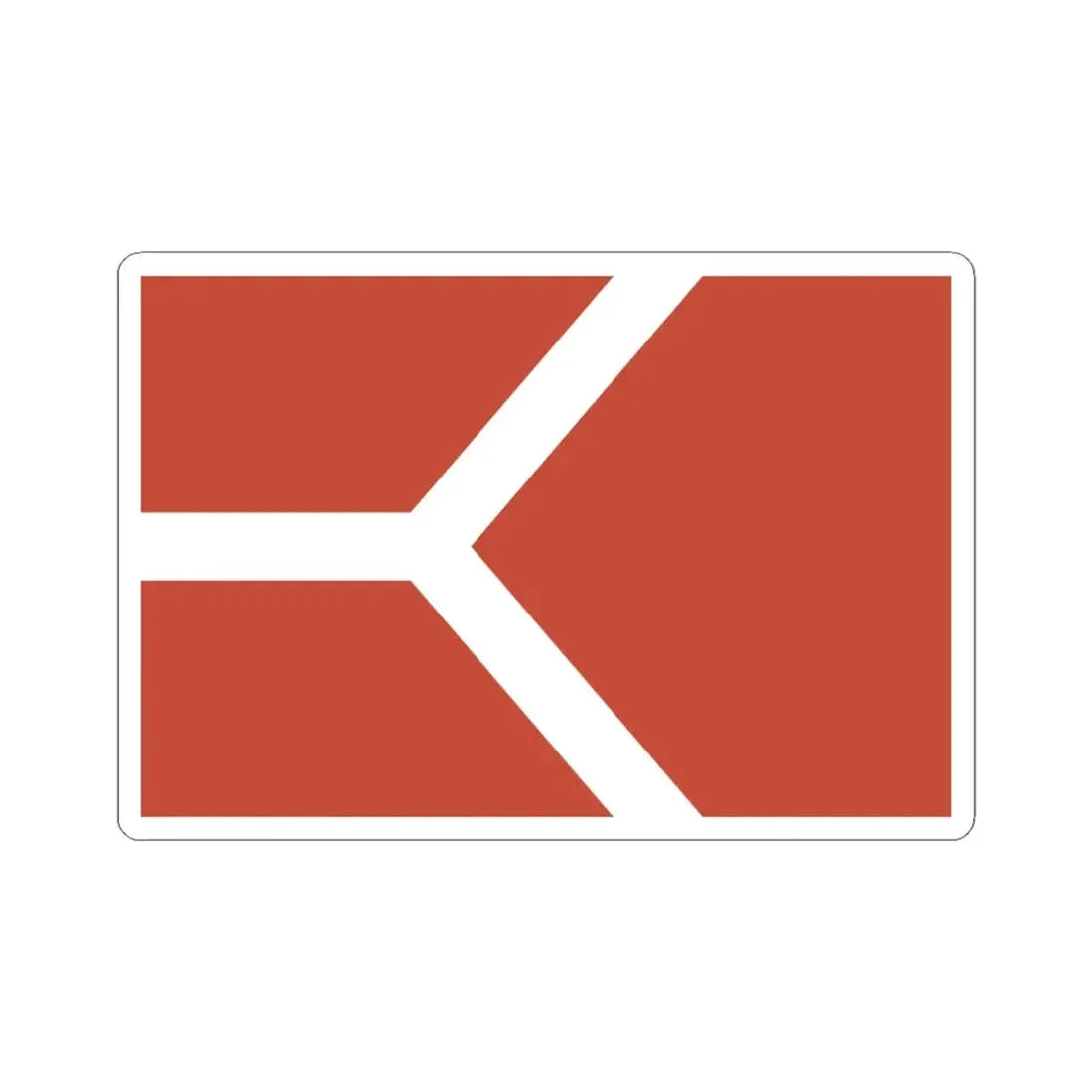 Proposed flag of Chicago Illinois 1892 (United States) STICKER Vinyl Kiss-Cut Decal 3 Inch White - The Sticker Space