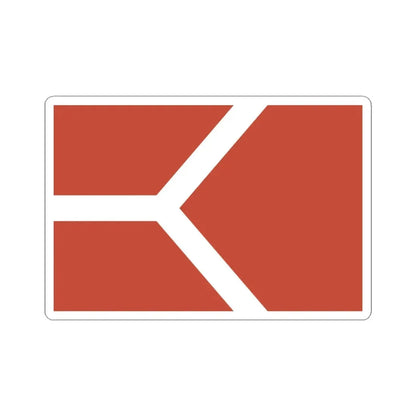 Proposed flag of Chicago Illinois 1892 (United States) STICKER Vinyl Kiss-Cut Decal 3 Inch White - The Sticker Space