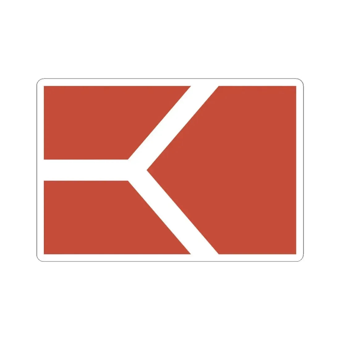 Proposed flag of Chicago Illinois 1892 (United States) STICKER Vinyl Kiss-Cut Decal 4 Inch White - The Sticker Space