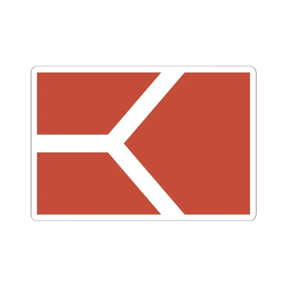 Proposed flag of Chicago Illinois 1892 (United States) STICKER Vinyl Kiss-Cut Decal 6 Inch White - The Sticker Space