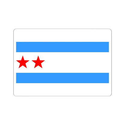 Proposed flag of Chicago Illinois 1928 (United States) STICKER Vinyl Kiss-Cut Decal 6 Inch White - The Sticker Space