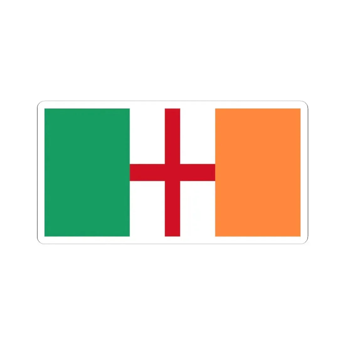 Proposed flag of Ireland 1937 (Ireland) STICKER Vinyl Kiss-Cut Decal 3 Inch White - The Sticker Space