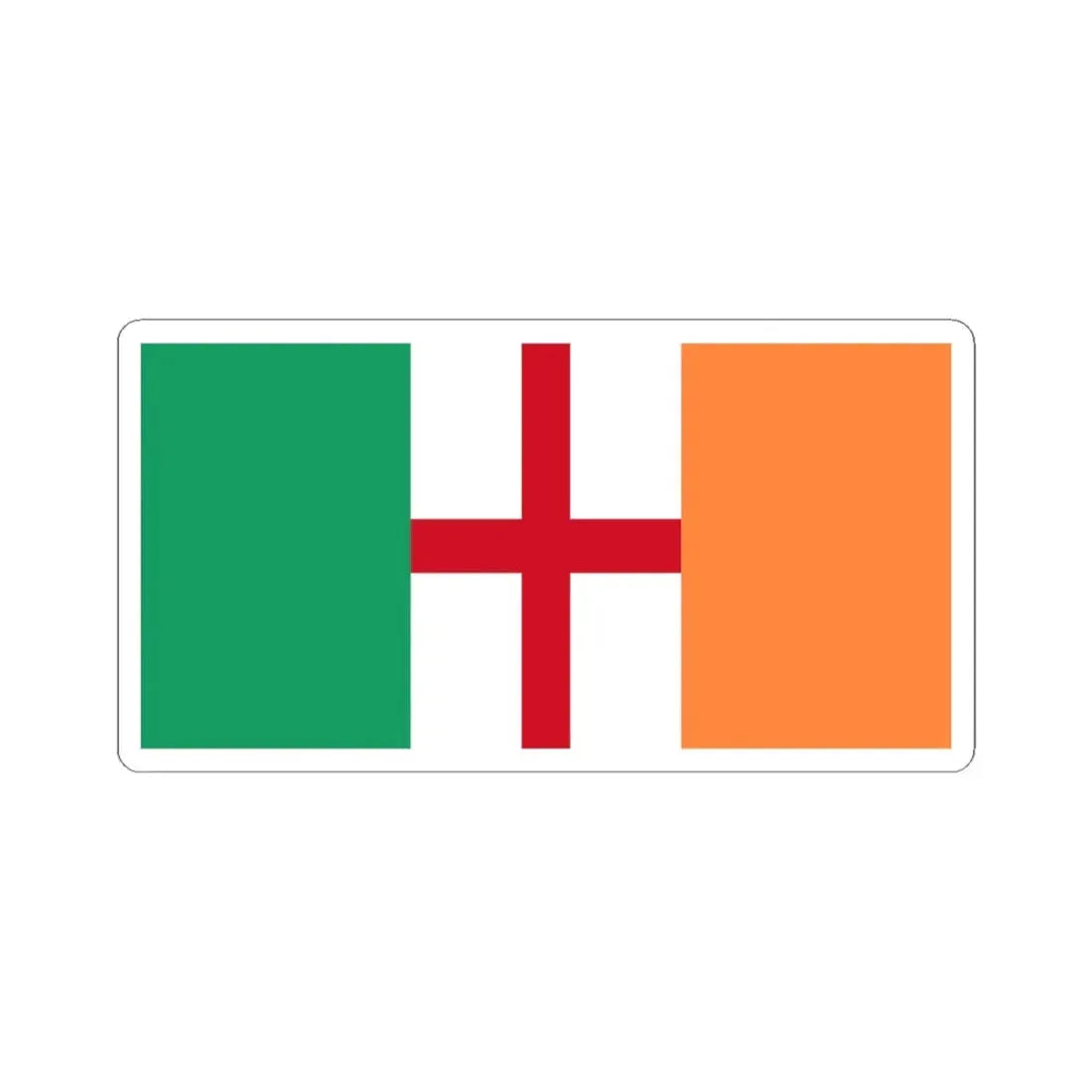 Proposed flag of Ireland 1937 (Ireland) STICKER Vinyl Kiss-Cut Decal 6 Inch White - The Sticker Space