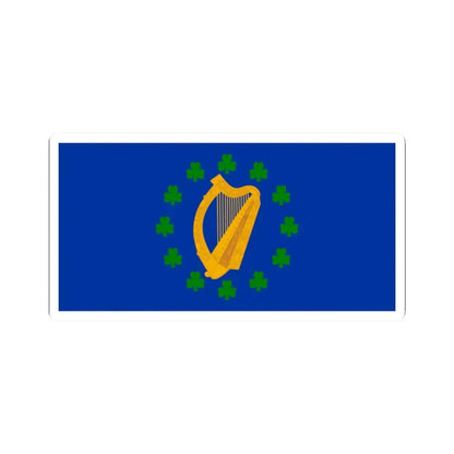 Proposed flag of Ireland 1939 (Ireland) STICKER Vinyl Kiss-Cut Decal 2 Inch White - The Sticker Space