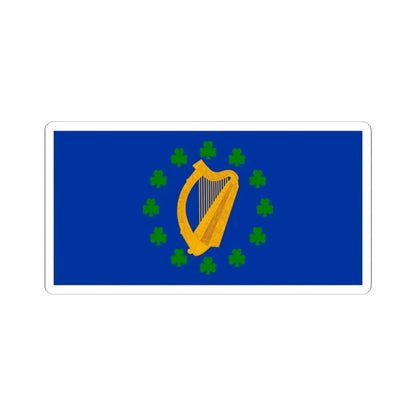 Proposed flag of Ireland 1939 (Ireland) STICKER Vinyl Kiss-Cut Decal 4 Inch White - The Sticker Space
