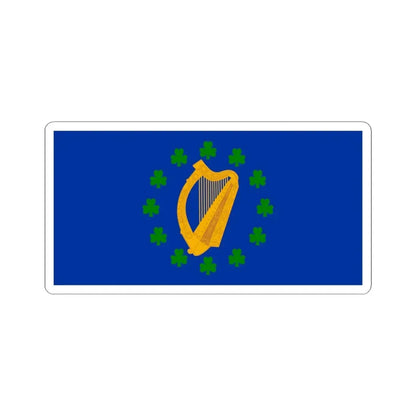 Proposed flag of Ireland 1939 (Ireland) STICKER Vinyl Kiss-Cut Decal 6 Inch White - The Sticker Space