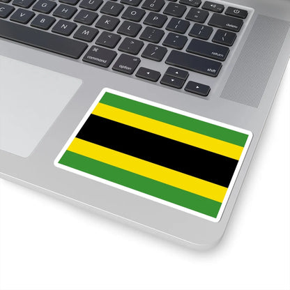 Proposed flag of Jamaica (Jamaica) STICKER Vinyl Kiss-Cut Decal - The Sticker Space