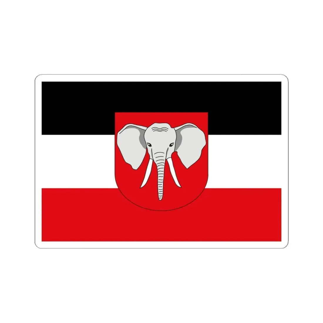 Proposed Flag of Kamerun 1914 (Cameroon) STICKER Vinyl Kiss-Cut Decal 6 Inch White - The Sticker Space