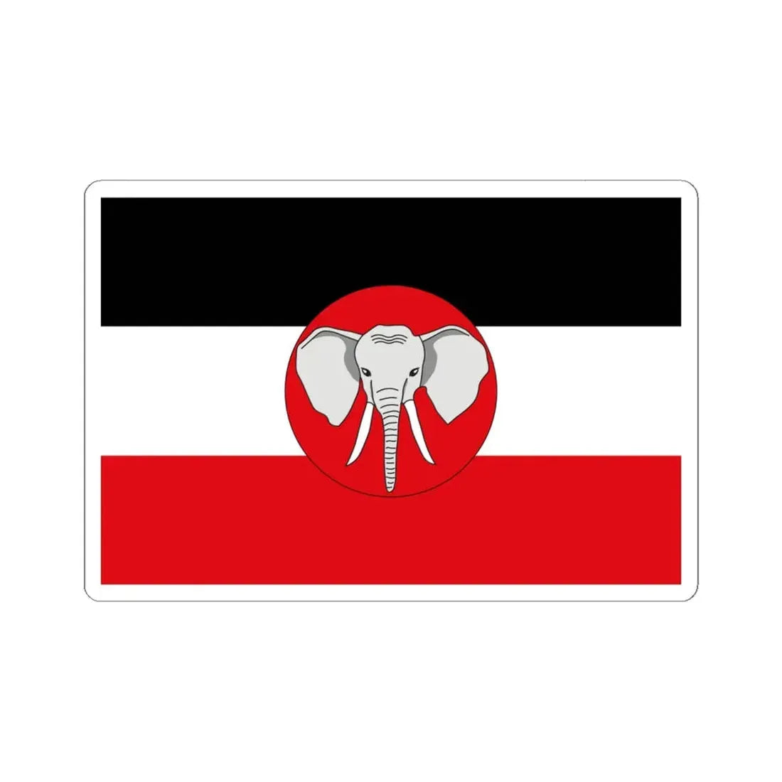 Proposed Flag of Kamerun 1914 Variant (Cameroon) STICKER Vinyl Kiss-Cut Decal 6 Inch White - The Sticker Space