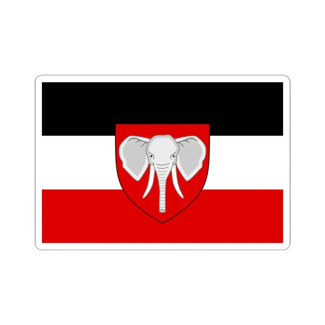 Proposed Flag of Kamerun (Cameroon) STICKER Vinyl Kiss-Cut Decal 4 Inch White - The Sticker Space