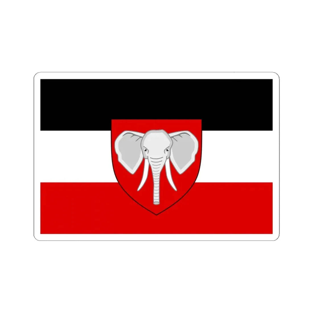 Proposed Flag of Kamerun (Cameroon) STICKER Vinyl Kiss-Cut Decal 6 Inch White - The Sticker Space