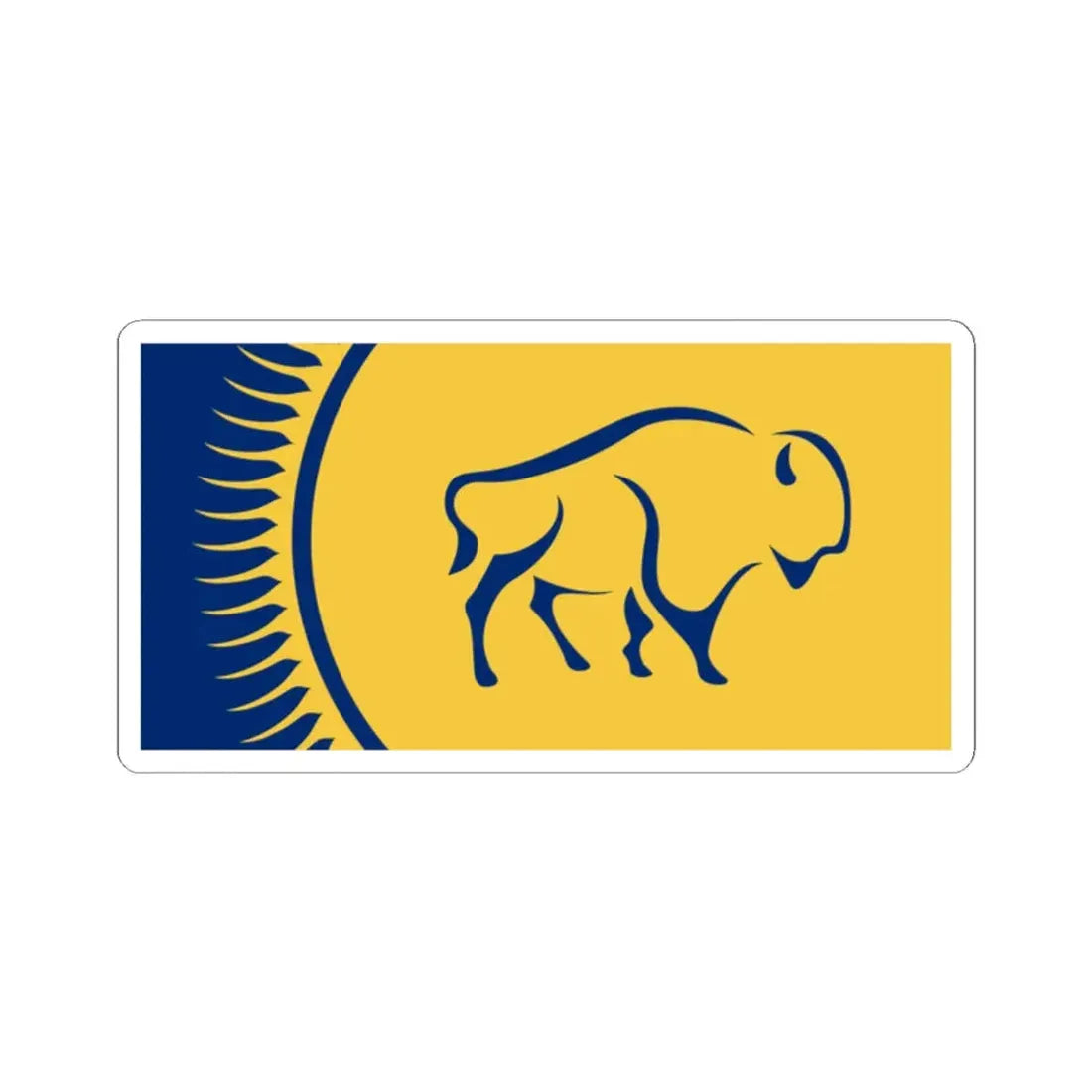 Proposed flag of Manitoba 2001 - Number 22 (Canada) STICKER Vinyl Kiss-Cut Decal 2 Inch White - The Sticker Space