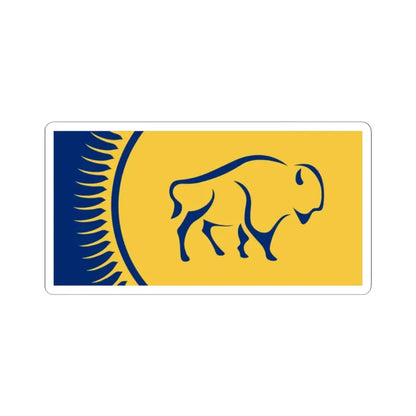 Proposed flag of Manitoba 2001 - Number 22 (Canada) STICKER Vinyl Kiss-Cut Decal 2 Inch White - The Sticker Space