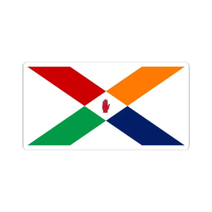 Proposed flag of Northern Ireland 1995 - 2 (Ireland) STICKER Vinyl Kiss-Cut Decal 3 Inch White - The Sticker Space