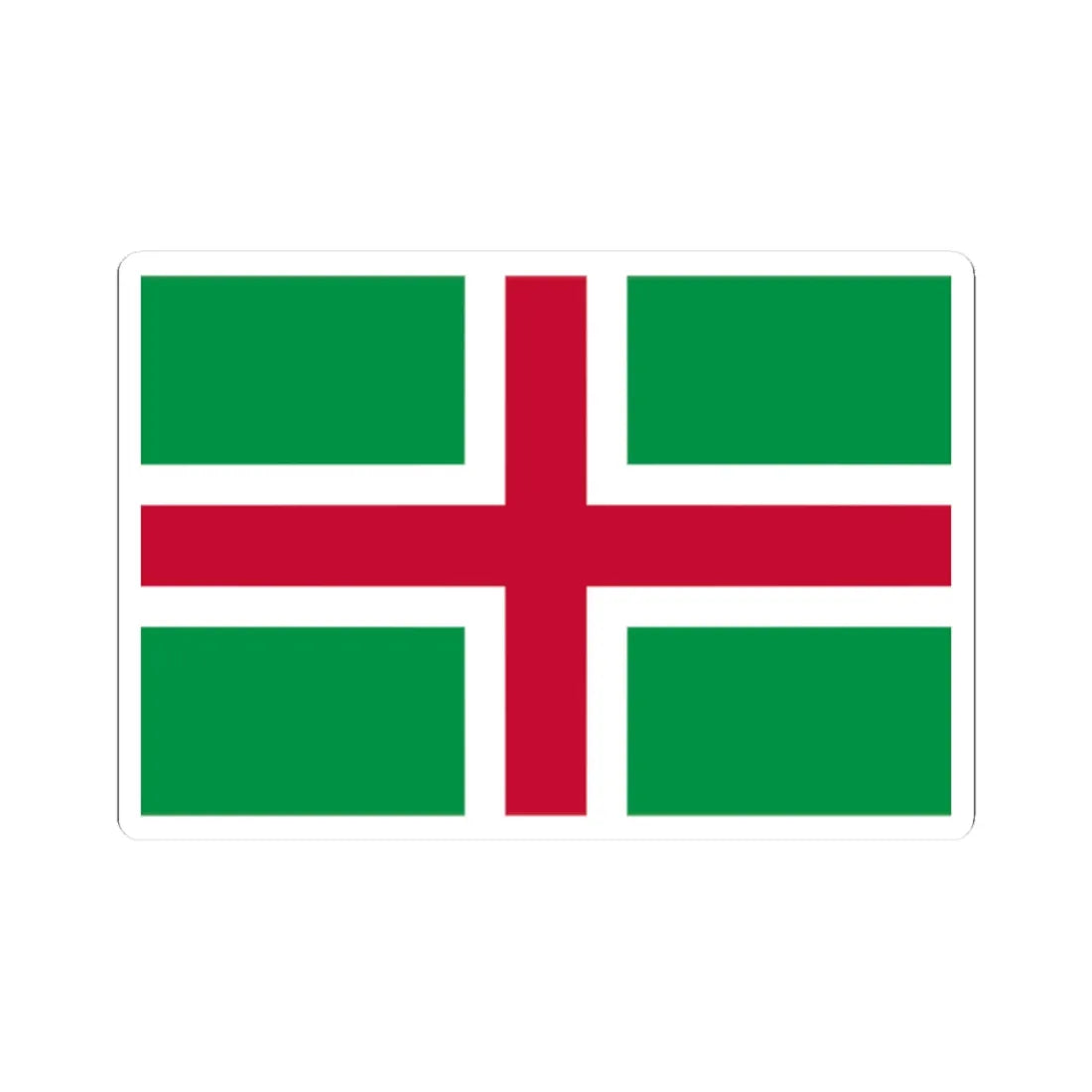 Proposed flag of Northern Italy (Italy) STICKER Vinyl Kiss-Cut Decal 2 Inch White - The Sticker Space
