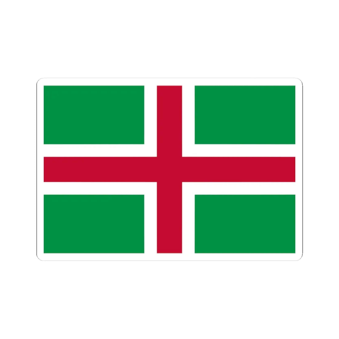 Proposed flag of Northern Italy (Italy) STICKER Vinyl Kiss-Cut Decal 3 Inch White - The Sticker Space