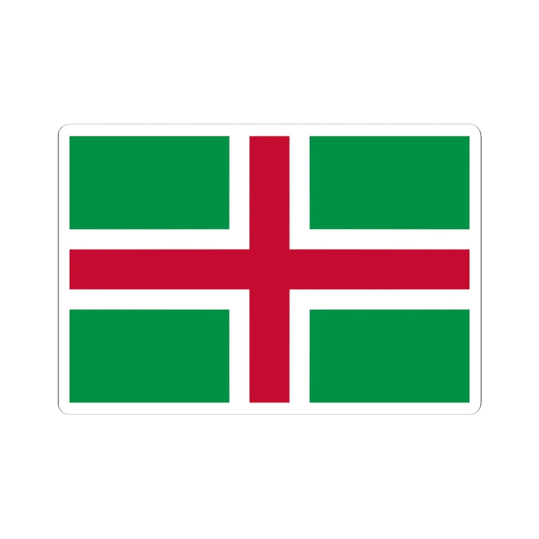 Proposed flag of Northern Italy (Italy) STICKER Vinyl Kiss-Cut Decal 6 Inch White - The Sticker Space