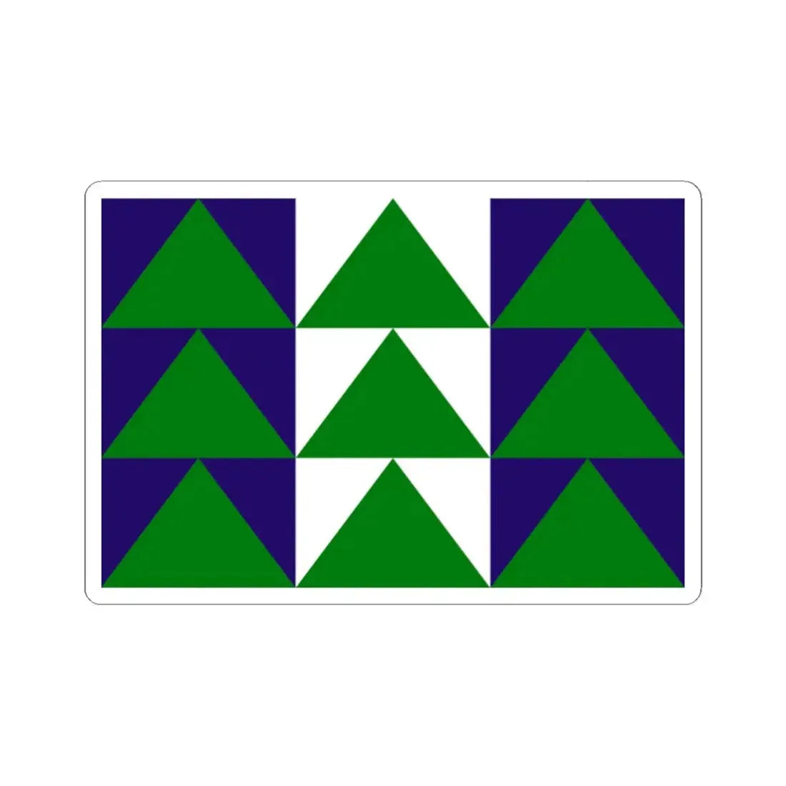 Proposed flag of Oregon 1976 (United States) STICKER Vinyl Kiss-Cut Decal 2 Inch White - The Sticker Space