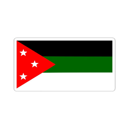 Proposed flag of Palestine Hamdi Canan (Palestine) STICKER Vinyl Kiss-Cut Decal 6 Inch White - The Sticker Space