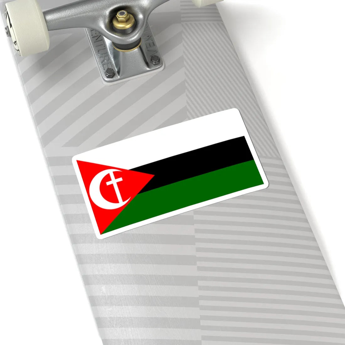 Proposed flag of Palestine Husein Mikdadi (Palestine) STICKER Vinyl Kiss-Cut Decal - The Sticker Space