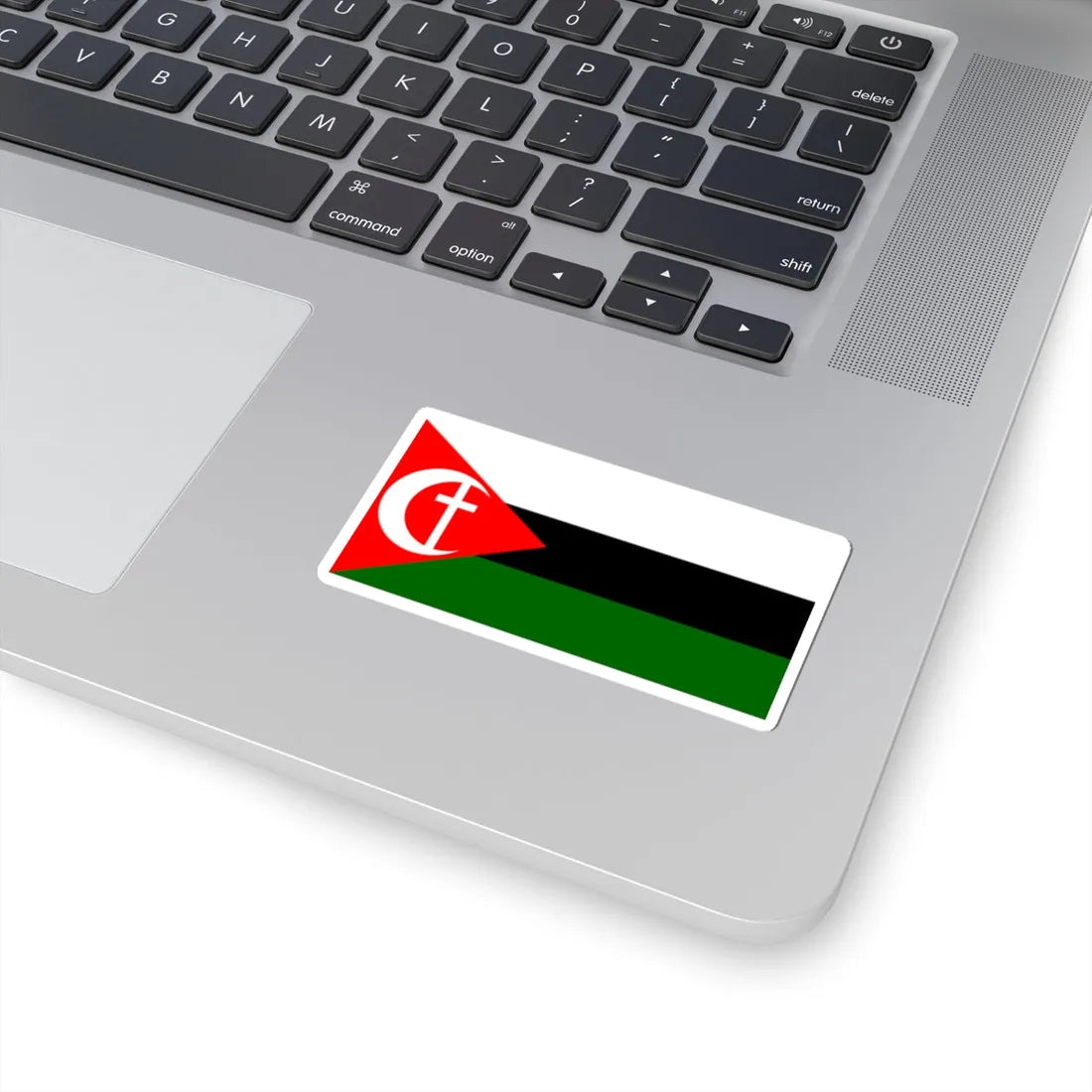 Proposed flag of Palestine Husein Mikdadi (Palestine) STICKER Vinyl Kiss-Cut Decal - The Sticker Space