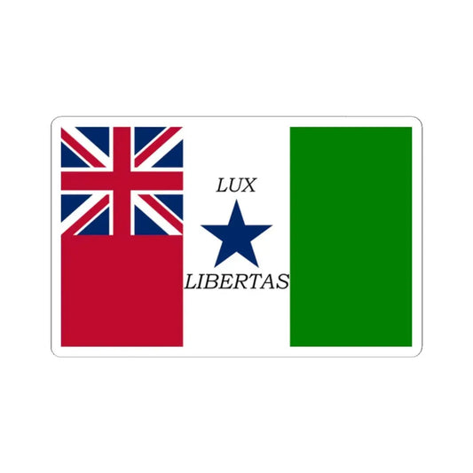 Proposed Flag of Texas (United States) STICKER Vinyl Kiss-Cut Decal 2 Inch White - The Sticker Space