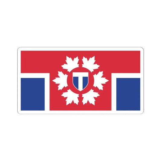 Proposed flag of Toronto 1999 (Canada) STICKER Vinyl Kiss-Cut Decal 2 Inch White - The Sticker Space