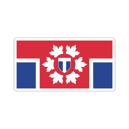 Proposed flag of Toronto 1999 (Canada) STICKER Vinyl Kiss-Cut Decal 3 Inch White - The Sticker Space