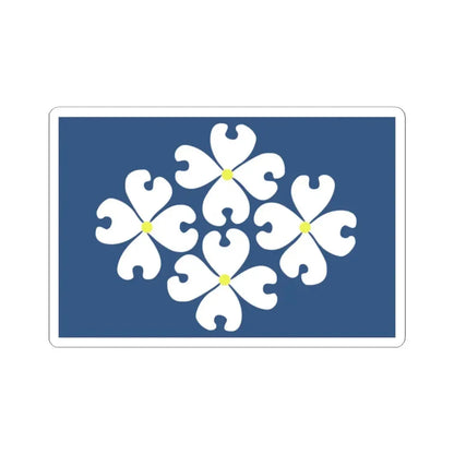 Proposed flag of Virginia 1976 (United States) STICKER Vinyl Kiss-Cut Decal 2 Inch White - The Sticker Space