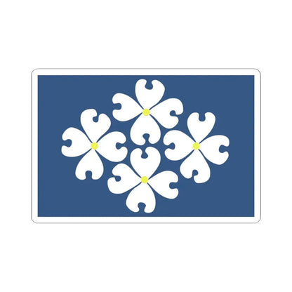 Proposed flag of Virginia 1976 (United States) STICKER Vinyl Kiss-Cut Decal 3 Inch White - The Sticker Space