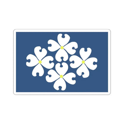 Proposed flag of Virginia 1976 (United States) STICKER Vinyl Kiss-Cut Decal 4 Inch White - The Sticker Space