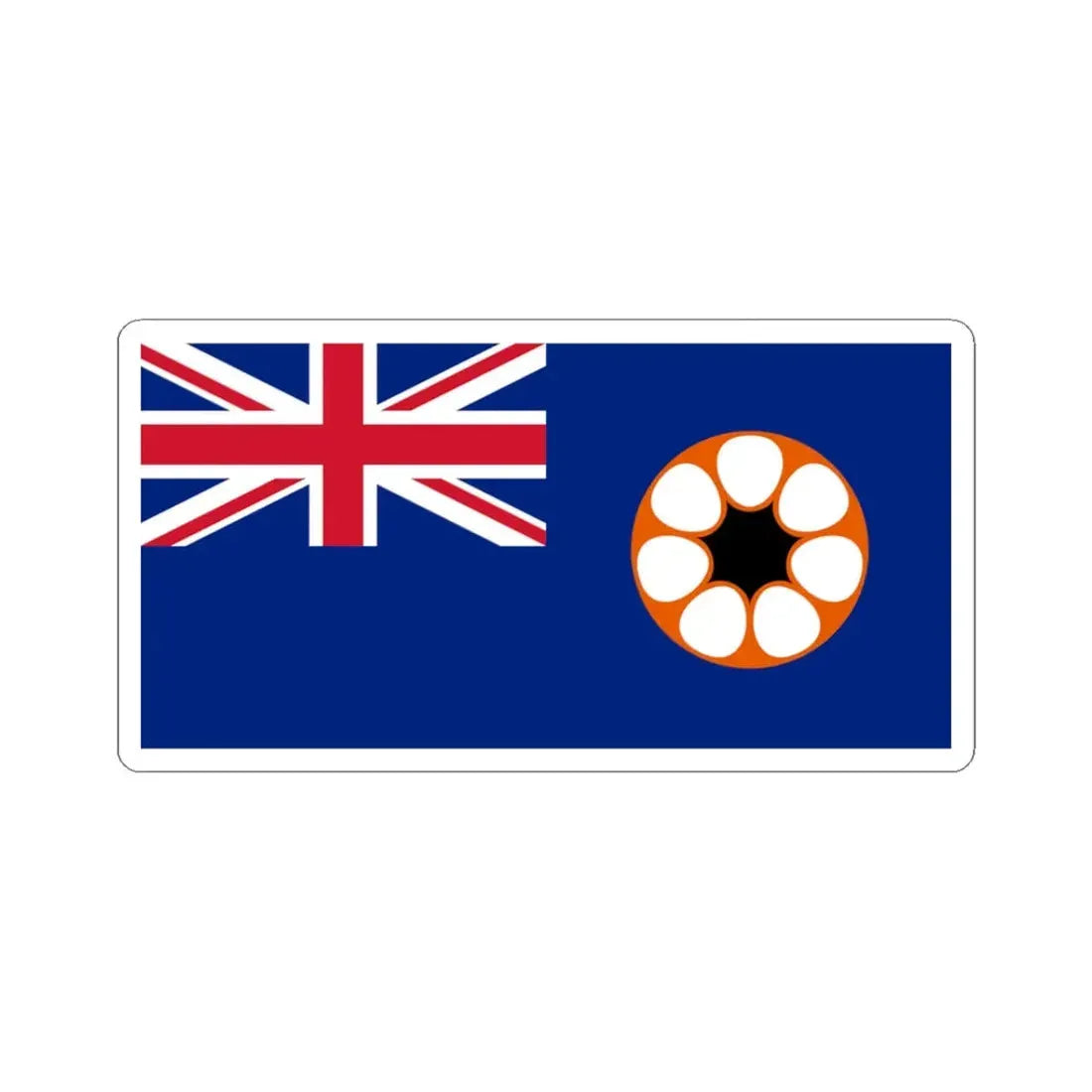 Proposed Northern Territory State flag (Australia) STICKER Vinyl Kiss-Cut Decal 3 Inch White - The Sticker Space