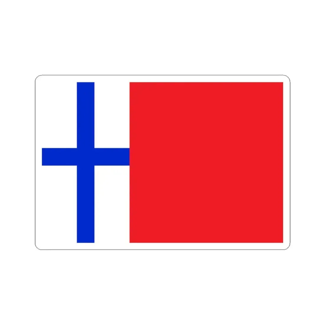 Proposed PRC national flag 002 (China) STICKER Vinyl Kiss-Cut Decal 3 Inch White - The Sticker Space