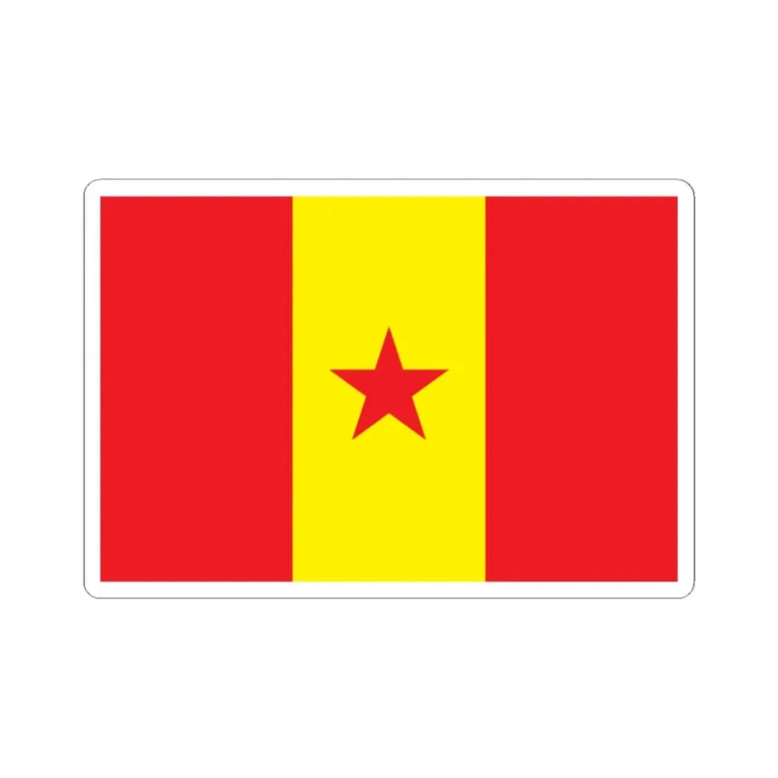 Proposed PRC national flag 003 (China) STICKER Vinyl Kiss-Cut Decal 2 Inch White - The Sticker Space