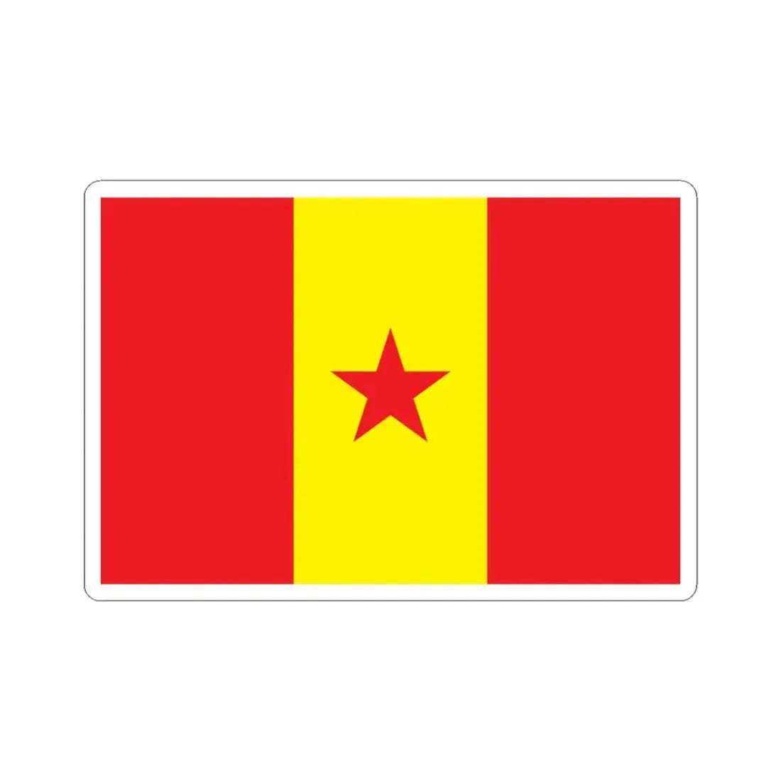 Proposed PRC national flag 003 (China) STICKER Vinyl Kiss-Cut Decal 3 Inch White - The Sticker Space