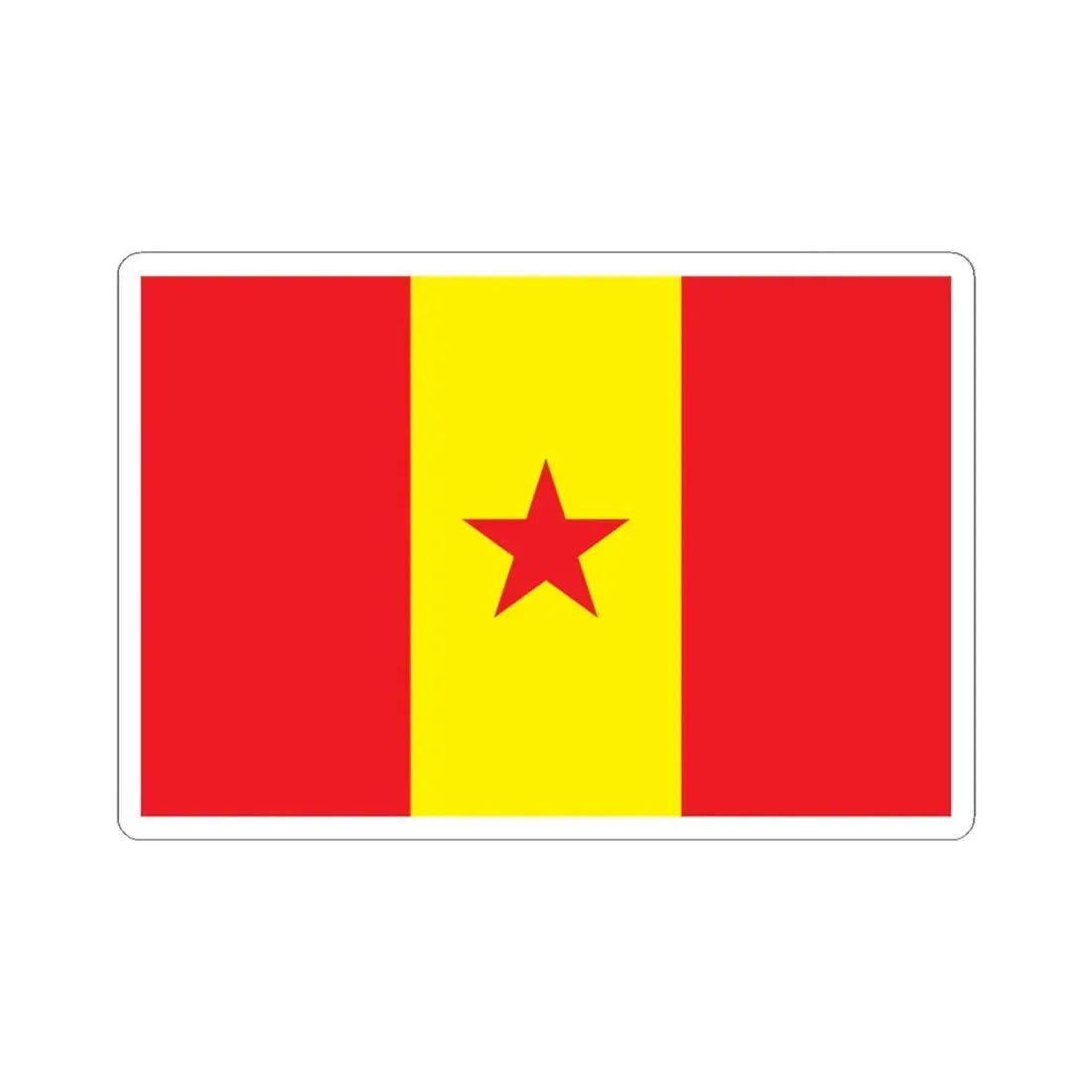 Proposed PRC national flag 003 (China) STICKER Vinyl Kiss-Cut Decal 4 Inch White - The Sticker Space