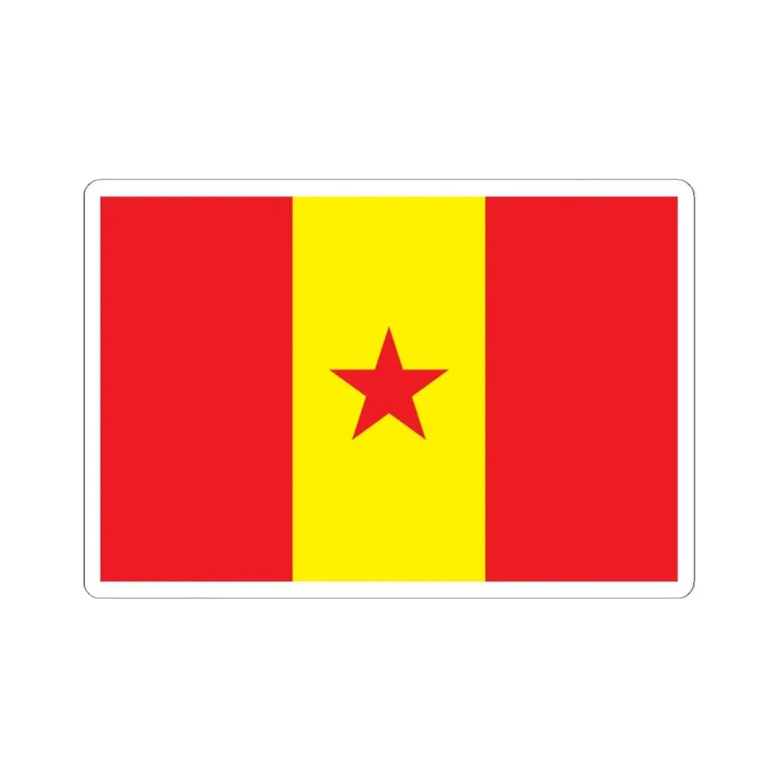 Proposed PRC national flag 003 (China) STICKER Vinyl Kiss-Cut Decal 6 Inch White - The Sticker Space