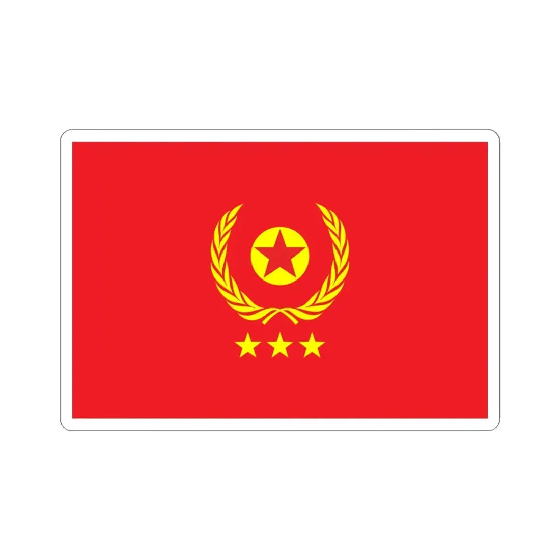 Proposed PRC national flags 005 (China) STICKER Vinyl Kiss-Cut Decal 4 Inch White - The Sticker Space