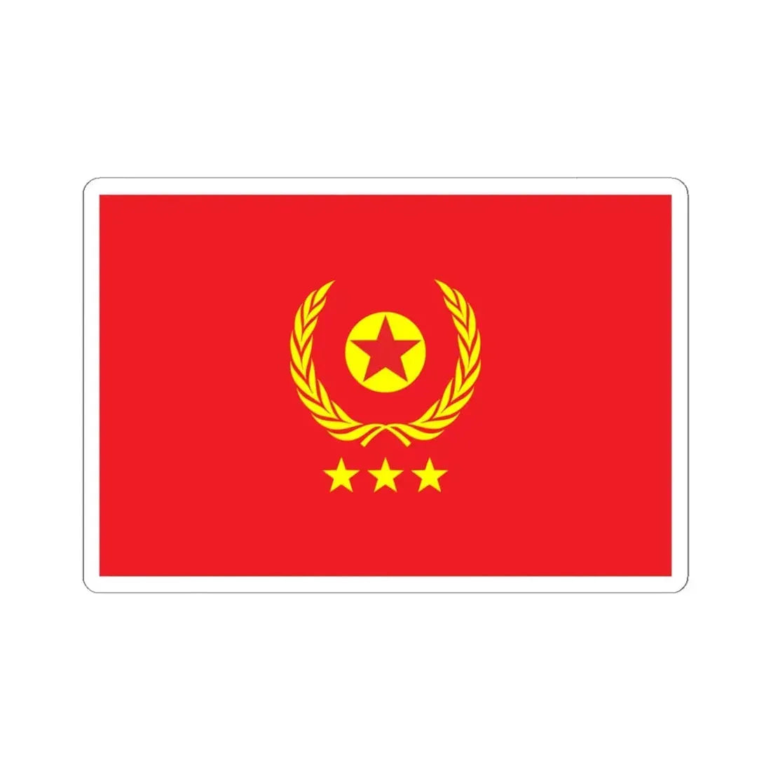 Proposed PRC national flags 005 (China) STICKER Vinyl Kiss-Cut Decal 6 Inch White - The Sticker Space