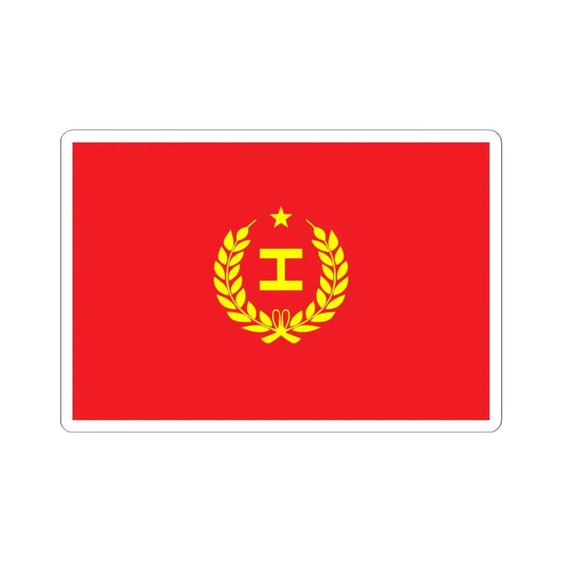 Proposed PRC national flags 006 (China) STICKER Vinyl Kiss-Cut Decal 6 Inch White - The Sticker Space