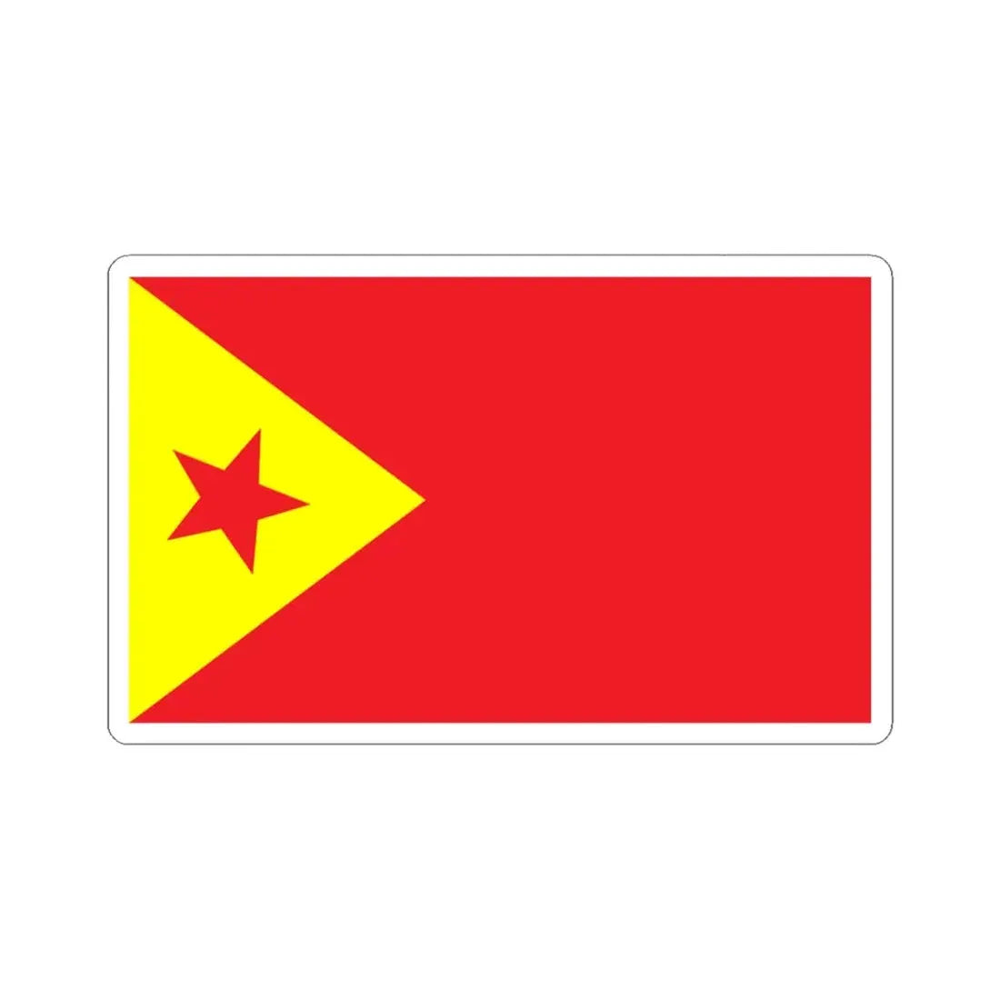 Proposed PRC national flags 010 (China) STICKER Vinyl Kiss-Cut Decal 3 Inch White - The Sticker Space