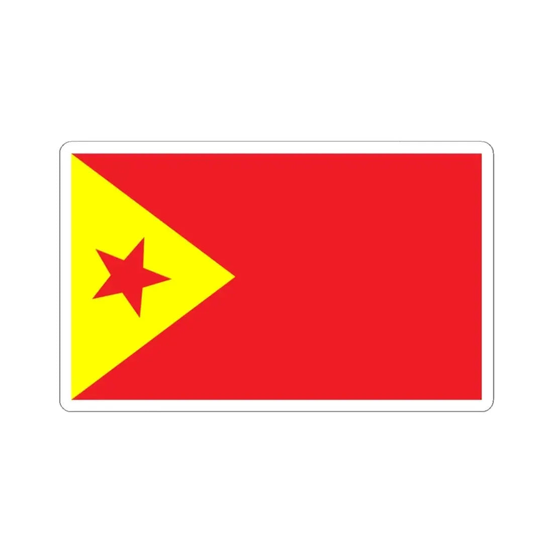 Proposed PRC national flags 010 (China) STICKER Vinyl Kiss-Cut Decal 4 Inch White - The Sticker Space