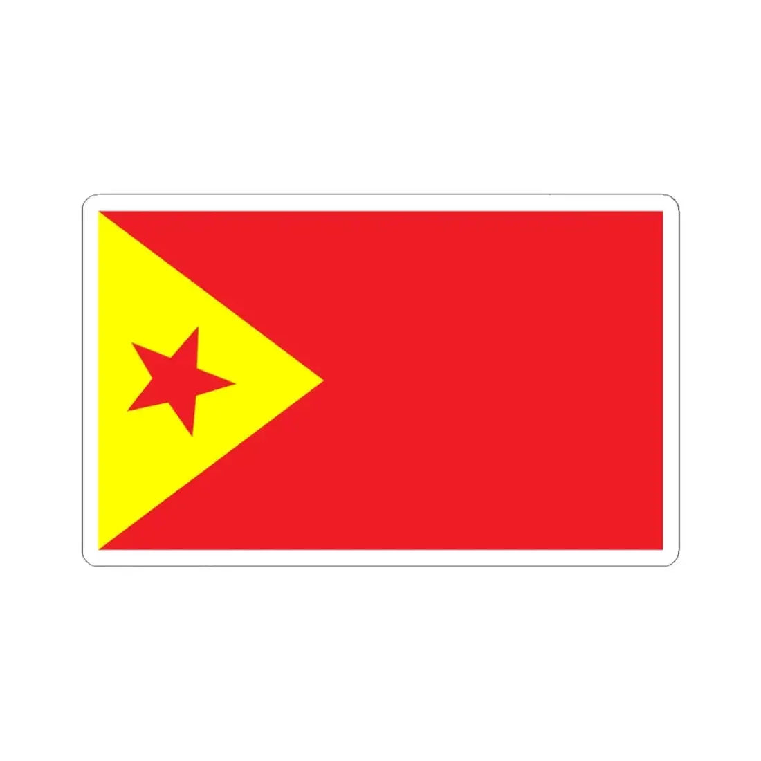 Proposed PRC national flags 010 (China) STICKER Vinyl Kiss-Cut Decal 6 Inch White - The Sticker Space