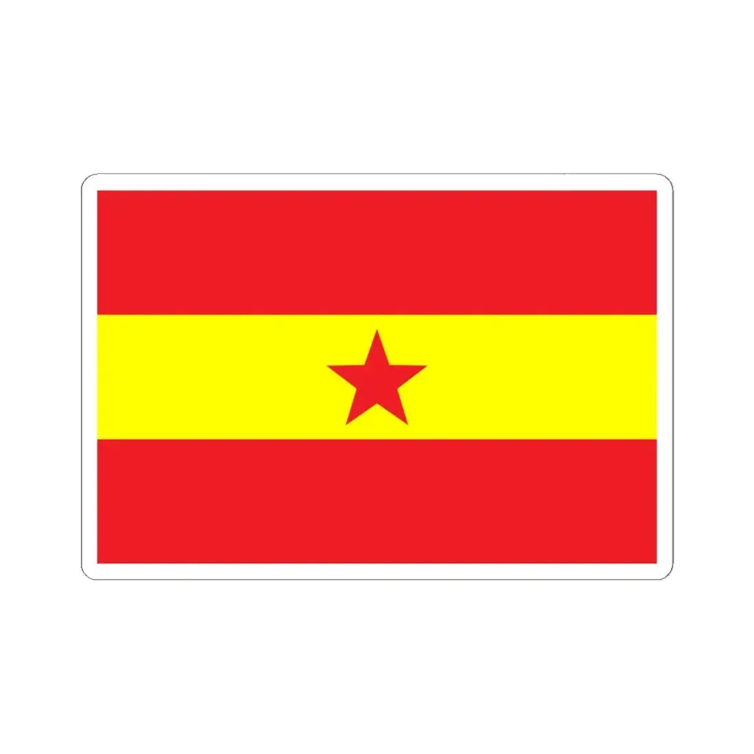Proposed PRC national flags 016 (China) STICKER Vinyl Kiss-Cut Decal 6 Inch White - The Sticker Space