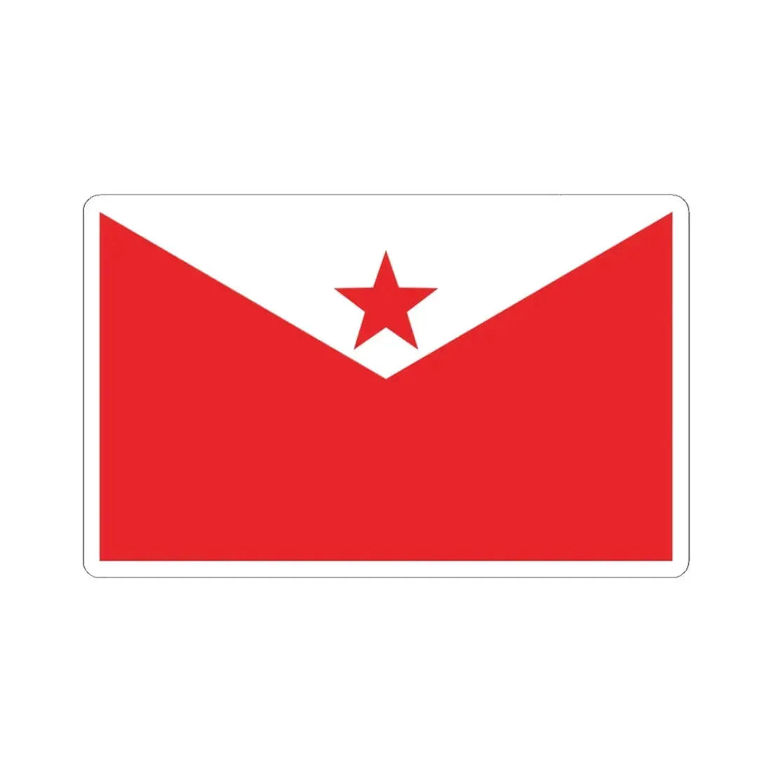 Proposed PRC national flags 029 (China) STICKER Vinyl Kiss-Cut Decal 3 Inch White - The Sticker Space